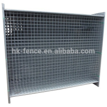 2100*2400 temporary fence panels with stands, rigid metal construction fencing and hoarding panels in China